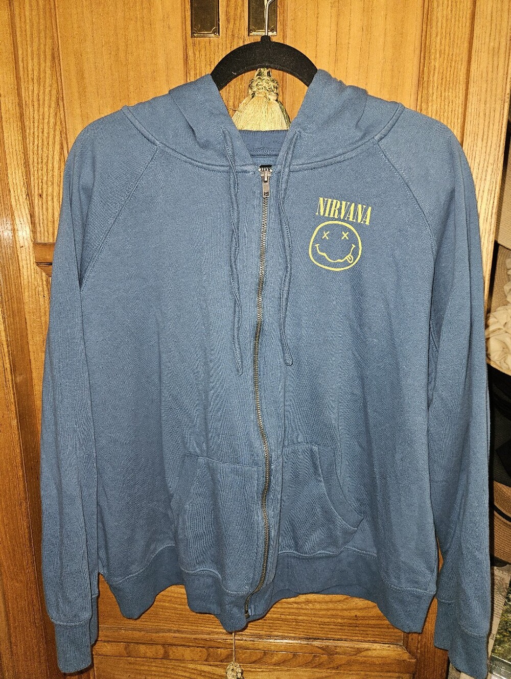 Nirvana Graphic Zip Up Hoodie Sweatshirt